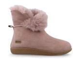 HAFLINGER Lammfell Leder Hausschuhe Lemmi Unisex Stiefel Rosa (Rosenholz), Gr 40