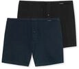 Schiesser Herren 2 Pack Boxershorts Baumwolle Jersey weich Multipack - Jerseyboxer,