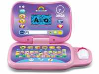 VTech Ordi Genius Pro Rosa, Laptop für Kinder mit Hintergrundbeleuchtung, Maus, 20