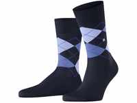 Burlington Herren Socken Manchester M SO Baumwolle gemustert 1 Paar, Blau (Marine