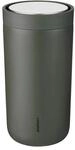 Stelton To-Go Click - Thermobecher, doppelwandige Isolierflasche - Rostfreier,