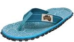 Gumbies Zehentrenner | Modell Original | Farbe Turquoise Swirls | Gr. 36