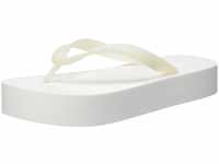 Calvin Klein Jeans Damen Flip Flops Badeschuhe, Weiß (Creamy White/Bright White), 40