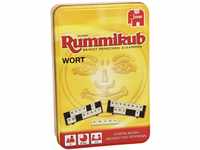 Jumbo Spiele Original Rummikub Wort in Metalldose - Das kultige Gesellschaftsspiel in