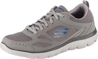 Skechers Herren Summits South Rim Turnschuhe, Charcoal Leather/Mesh/Trim, 42.5 EU