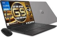 HP Notebook 250 G9 Modell 2023, Laptop PC, grau, Intel Core i7 1255U 12Th Gen 4,7