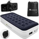 Juskys Luftmatratze Selbstaufblasend 90x190cm - Luftbett 1 Person mit integr.