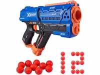 X-Shot Chaos Meteor Round Dart Blaster (12 Schuss), Blauer Spielzeug-Blaster