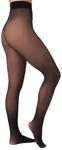 Nur Die Warm & Transparent 50 DEN gef&uuml;tterte Fein-Strumpfhose beige durchscheinend