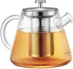 SILBERTHAL Teekanne Glas 1,5 Liter - mit Siebeinsatz & Deckel - Infuser f&uuml;r