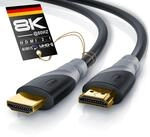 CSL - 8k / 4k HDMI Kabel 2.1/2.0-4m - 8K @ 60Hz - 4K @ 120Hz - 48 Gbit/s - 3D - Ultra
