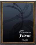 BIRAPA Palermo Bilderrahmen 50x70 cm Blau Gold - Antiker Goldener Rahmen im