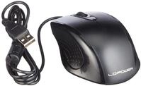 LC-POWER M710B USB Maus | Optische PC-Maus | Tasten + Scrollrad | Plug & Play 