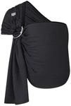 Hoppediz Ring-Sling Babytragetuch ab Geburt, Tragetuch mit Ringen, H&uuml;fttrage,