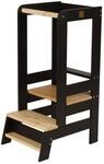 MEOWBABY Lernturm &ndash; H&ouml;henverstellbarer Montessori Learning Tower f&uuml;r Kinder &ndash;