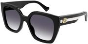 GUCCI Womens GG1300S Sunglasses, Black-Black-Grey, 55