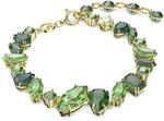 Swarovski Gema Armband, Vergoldetes Damenarmband mit Gr&uuml;nen, Strahlenden Swarovski