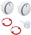 Vaillant 0020037662 Knopf, wei&szlig;, 3-teiliges Set