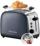 Russell Hobbs Toaster [f&uuml;r 2 Scheiben] Colours Plus Edelstahl Grau (extra breite