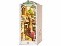 ROBOTIME DIY Book Nook Kit, Wand Hängen Miniature House, Puzzle Haus Modell