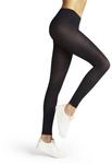 FALKE Damen Leggings Pure Matt 50 DEN W Le halb-blickdicht einfarbig 1 St&uuml;ck, Blau