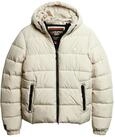 Superdry Herren Sports Steppjacke mit Kapuze Pelikan Beige S