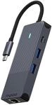 Rapoo UCM-2004 USB-C Multiport Adapter 8-in-1, 100W Power Delievery, 4k HDMI, 1...