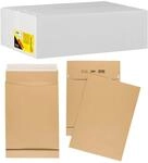 Idena 10250 - Versandtaschen DIN C4, 100 St&uuml;ck haftklebend, Faltentaschen mit 4 cm