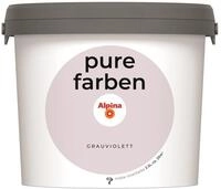 Alpina pure farben Wandfarbe &ndash; Grauviolett &ndash; strapazierf&auml;hige und atmungsaktive