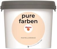 Alpina pure farben Wandfarbe &ndash; Pastellorange &ndash; strapazierf&auml;hige und