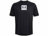 Under Armour Herren UA Tech PRT Fill SS T-Shirt, Black/Halo Gray, XL