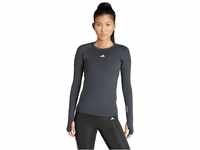 adidas Women's Techfit Long Sleeve Training Top Langärmeliges T-Shirt, Black, XS