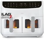 MEDION P20 XXL Hei&szlig;luftfritteuse mit 2 Kammern (8,7 Liter, Airfryer, 2.600 Watt,