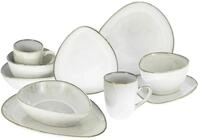 CreaTable, 23768, Serie CLOUDY, offwhite, 10-teiliges Geschirrset, Kombiservice aus