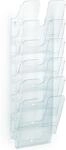 Durable Prospekthalter Wand (Flexiplus 6 Zeitschriftenhalter A4 Hochformat,