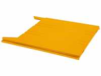 Wandsortierer FLAT, für Format DIN A4, Füllhöhe 9 mm, Ablagefach gelb.
