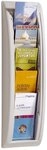 Paperflow Wandprospekthalter 18x65x9,5 cm 5xDIN A6 F&auml;cher grau