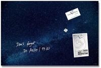 SIGEL GL283 Premium Glas-Magnettafel 60 x 40 cm Motiv Sternenhimmel blau