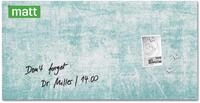 SIGEL GL287 Premium Glas-Magnettafel 91x46 cm, blau-gr&uuml;n, Design Turquoise Wall,