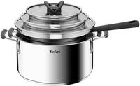 Tefal G7376S Opti'Space Topfset 6-teilig | Stielkasserolle 16 cm (inkl. Deckel) 