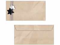 SIGEL DU079 Briefumschläge Weihnachten "Christmas Wrapping" | DIN lang | 50 Stück
