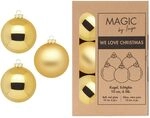 Christbaumkugel - WE Love Christmas - Magic by Inge - 6 St&uuml;ck / 10cm (Inkagold)