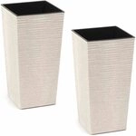 Siena Garden Eco Nizza 2er Set 30cm wei&szlig;