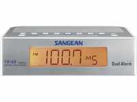 Sangean RCR-5 Uhrenradio (UKW/MW Tuner, LCD) silber