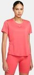 Nike DD0638-648 W NK ONE DF SS STD TOP Sweatshirt Damen LT Fusion RED/White Gr&ouml;&szlig;e
