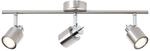Brilliant Lampe Andres Spotrohr 3flg nickel/chrom | 3x PAR51, GU10, 10W,...