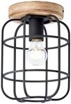 Brilliant Lampe, Gwen Deckenleuchte 1flg antik holz/schwarz korund,...