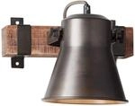 Brilliant Lampe Plow Wandspot schwarz stahl | 1x A60, E27, 10W, geeignet f&uuml;r