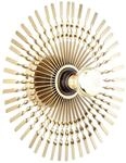 Brilliant Lampe, Mendoza Wandleuchte 33cm gold, Metall, 1x A60, E27,...