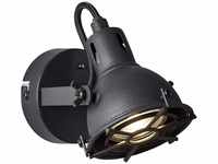 BRILLIANT Lampe Jesper LED Wandspot schwarz korund | 1x LED-PAR51, GU10, 5W